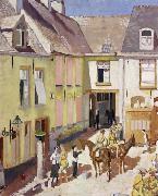 Sir William Orpen, The Courtyard,Hotel Sauvage,Cassel,Nord